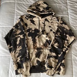 One of a kind bleached hoodie